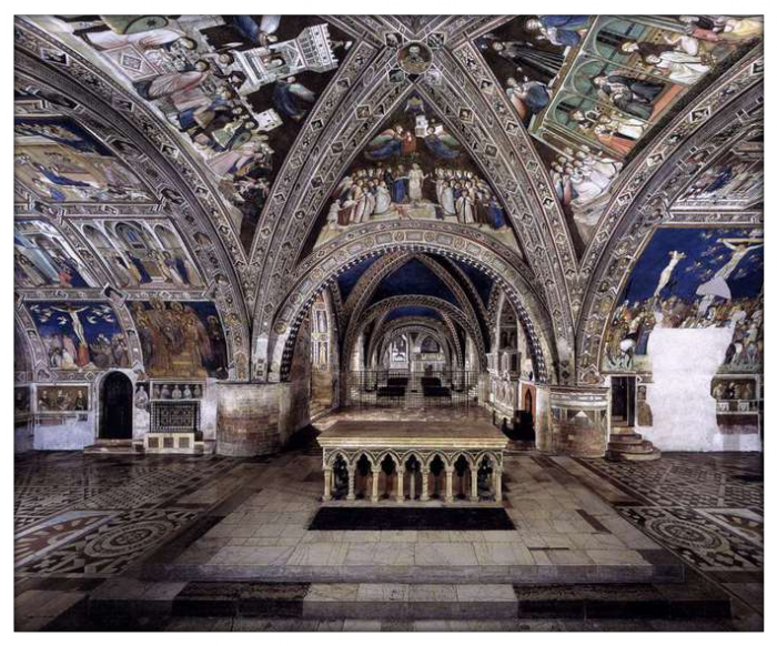 Фресковые росписи в церкви Сан-Франческо в Ассизи, Италия