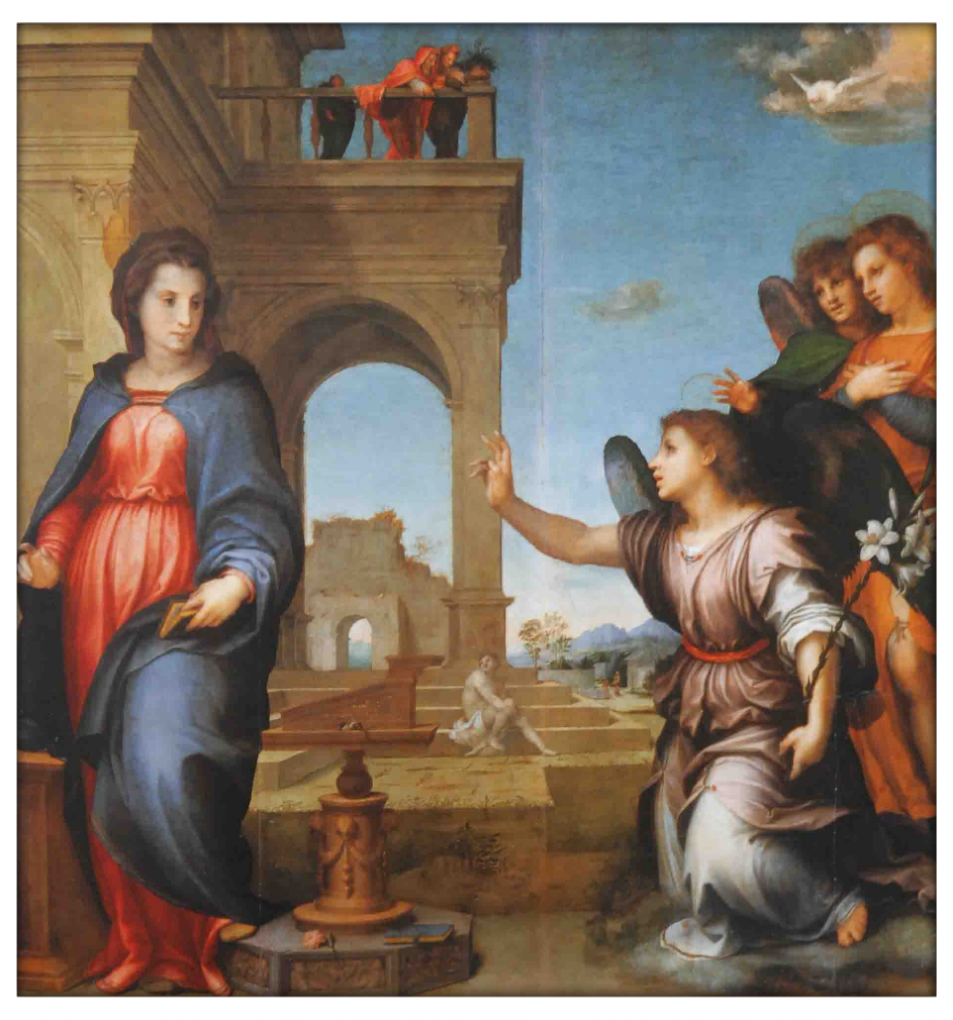 Алтарный образ для церкви Сан Галло "Благовещение"  кисти Андреа дель Сарто 