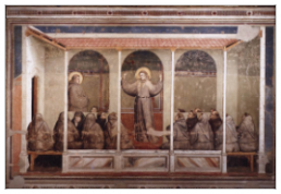 Росписи стен, фрески Джотто, церковь Санта-Кроче во Флоренции